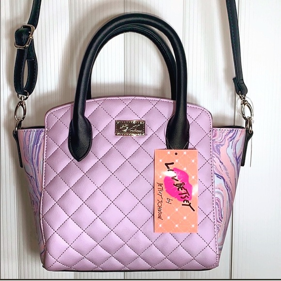 NWT Betsey Johnson quilted tye dye satchel bag - Picture 2 of 7